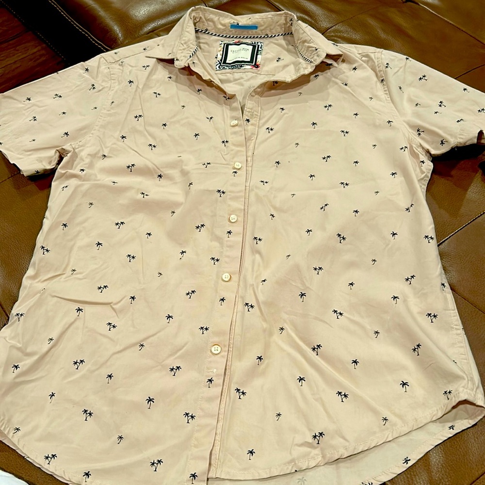 Cactus Man Sz S button up shirt